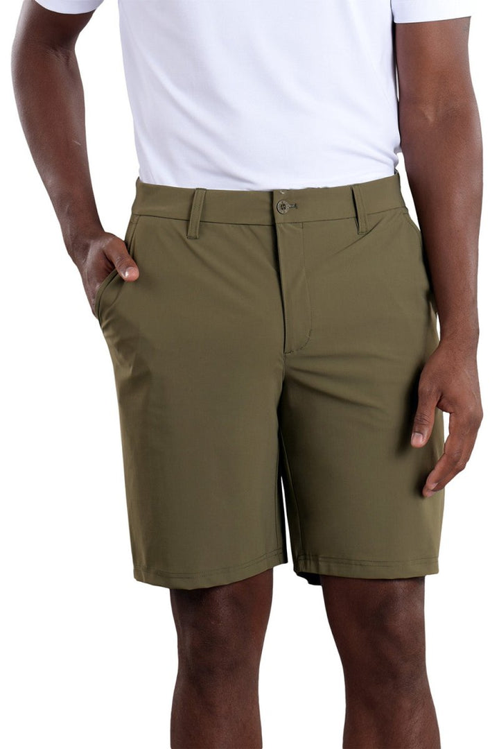 びん1piu1uguale3 GOLF OLIVE SHORTS びん1piu1uguale3 GOLF OLIVE SHORTS Men's Olive Golf Shorts