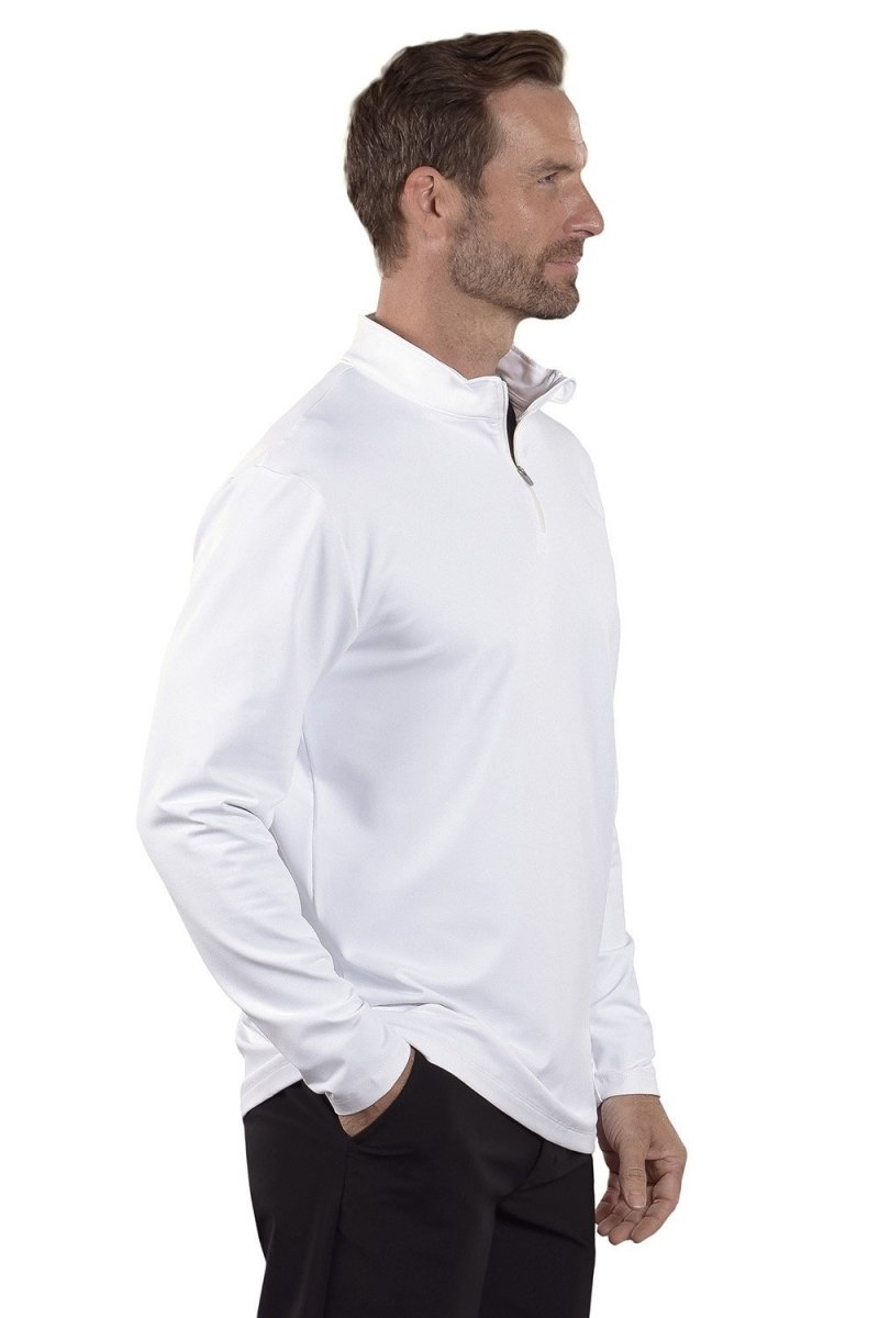 Men's Puma White THE PLAYERS Lightweight Quarter-Zip Top
